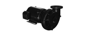 Black Paco end suction pump at an angle. 